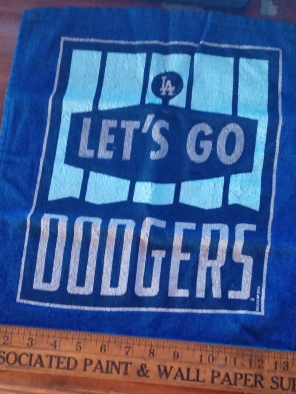 Blue Towel - LET'S GO DODGERS - Two Towels, One Price